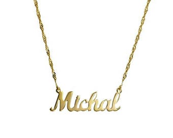Bluenoemi Personalisierter Schmuck Namenskette 925 Sterling Silber / Goldfilled. Das beliebteste Geschenk für Sie und für Ihre Liebsten.