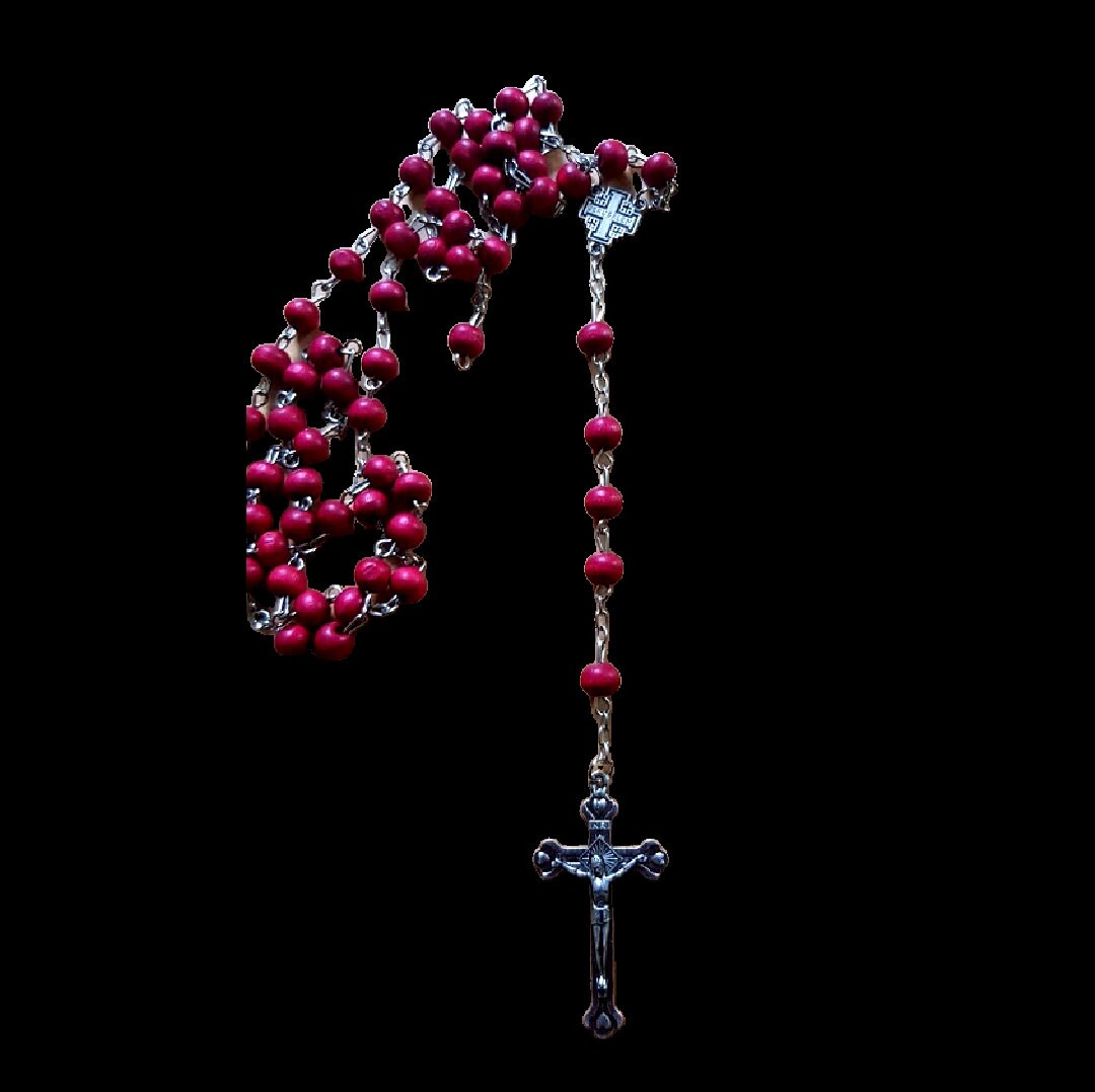 Rosary From the Holy Land Jerusalem Cross How to Pray the - Etsy