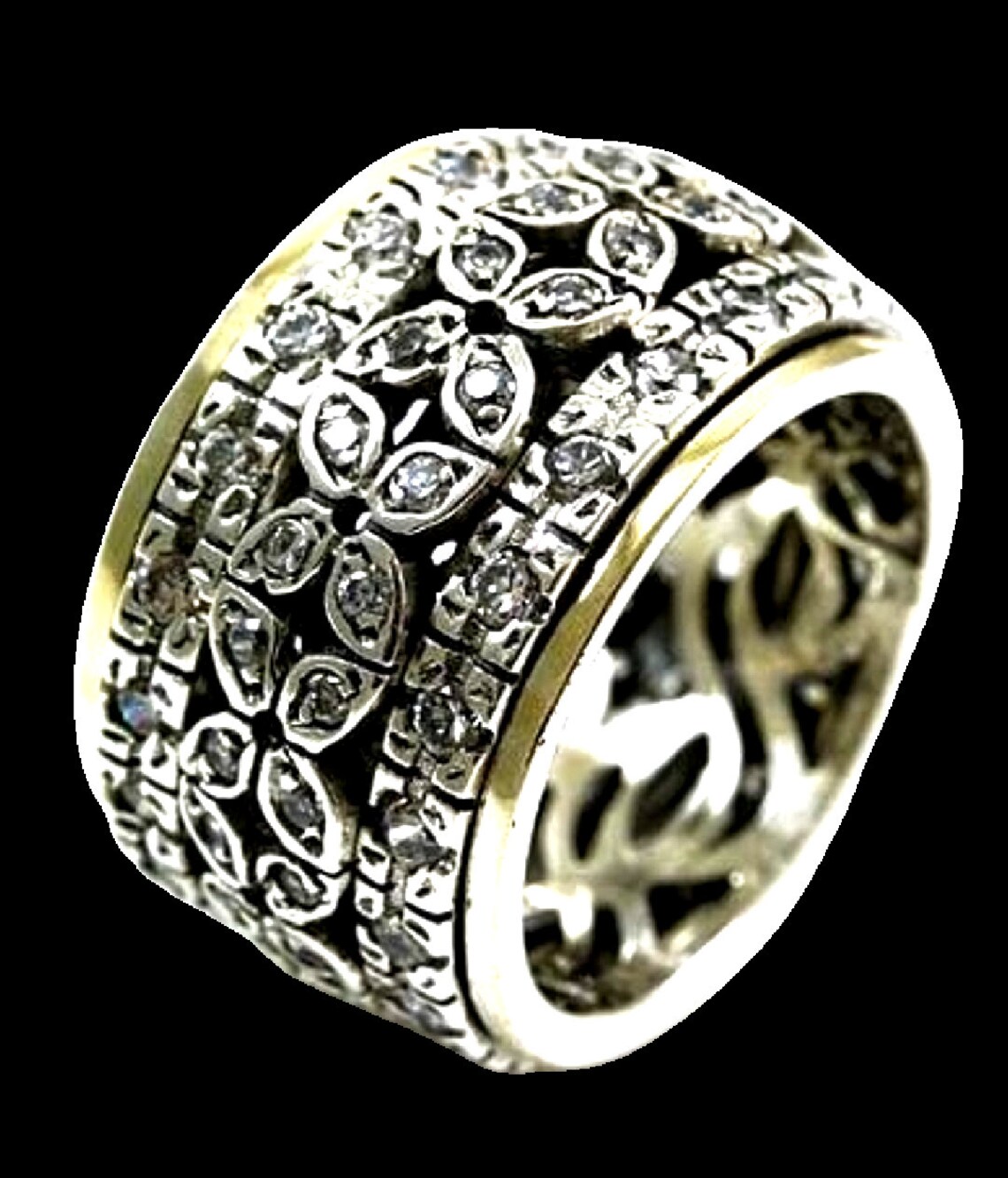 Fidget Rings for women / Spinner ring for woman / spinner Etsy