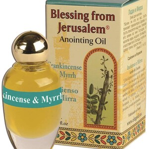 Frankincense and Myhrr anointing oil. Holy land Anointing oil.