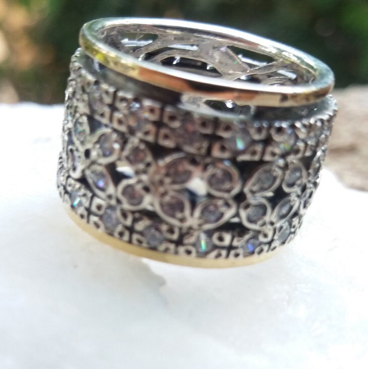Fidget Rings for Women / Spinner Ring for Woman / Anelli | Etsy