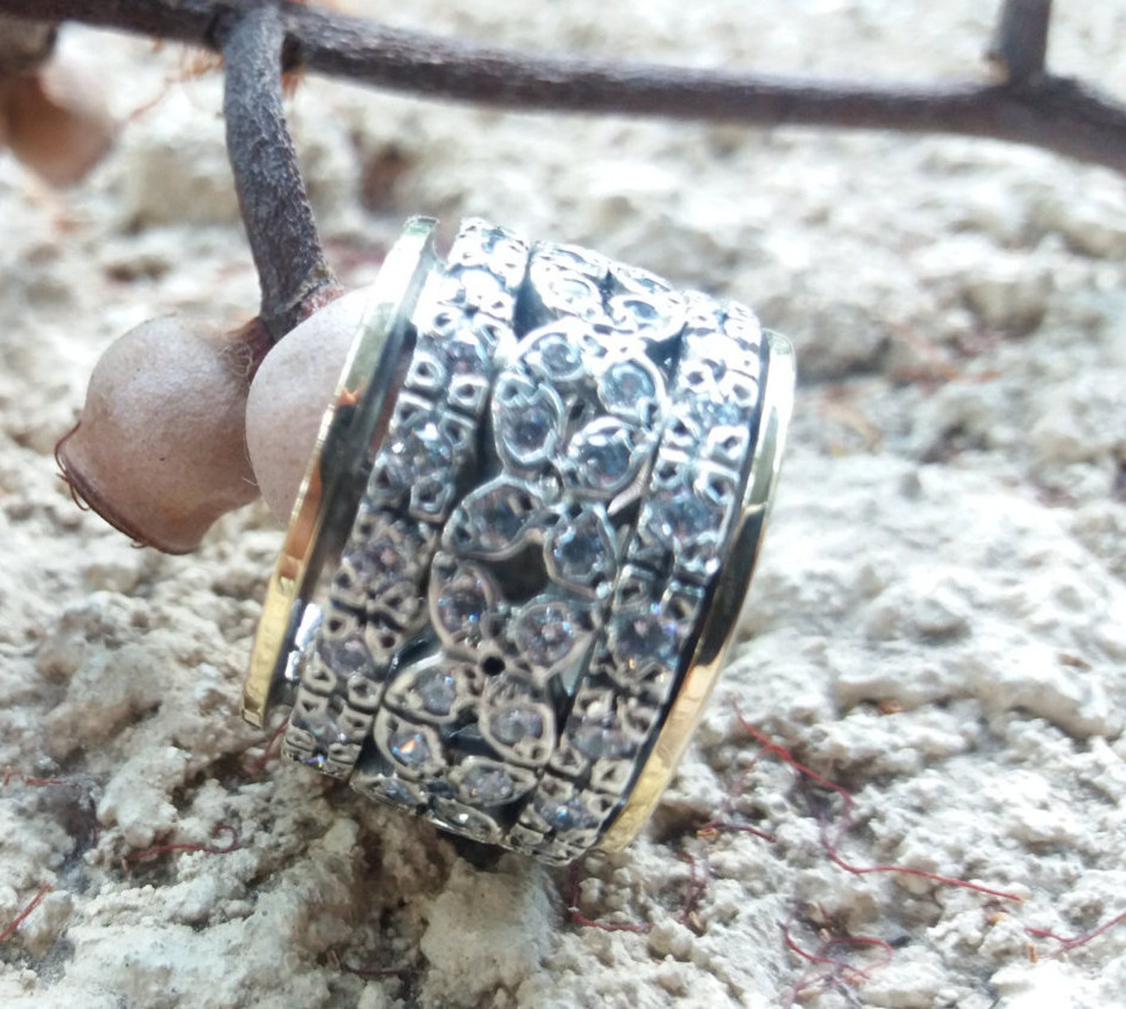 Spinner Rings for Women / Fidget Rings for Women / Handmade - Etsy