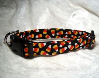 Halloween Candy Corn adjustable Dog Collar or Cat Collar