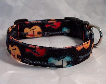 Guitar Music Dog Collar Acoustic guitars dog collar