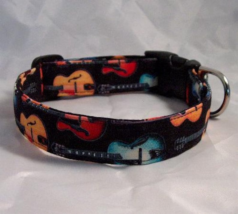 Guitar Music Dog Collar Acoustic Guitars Dog Collar Etsy