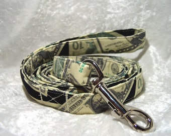 Money Money Money Adjustable Leash for Dog or Cat