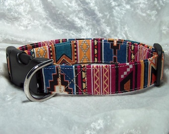 Southwest Designer Color Dog Collar or Cat Collar