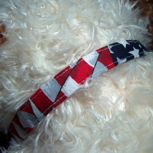USA Flag Patriotic Dog Collar or Cat Collar Red White and Blue