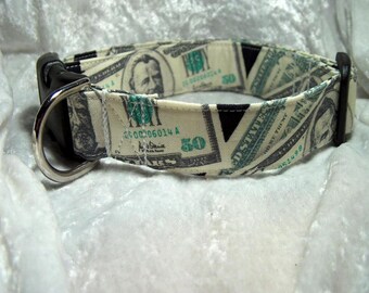 Money Money Money Dog Collar or Cat Collar