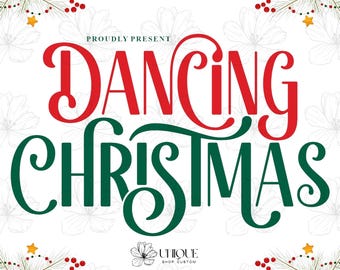 Dancing Christmas Font | Christmas Inspired Font | Christmas Text | Santa Claus Text| Font | Download Font | Digital Font | DigitalDownload