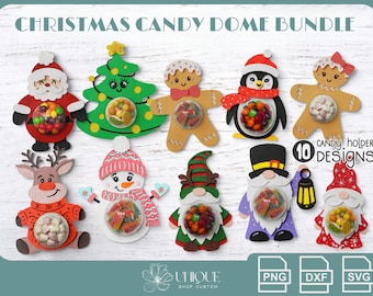 Christmas Candy Dome Bundle | Candy Holder Ornaments | Christmas SVG Bundle | candy holder | Candy Dome | Christmas Candy Dome | Christmas