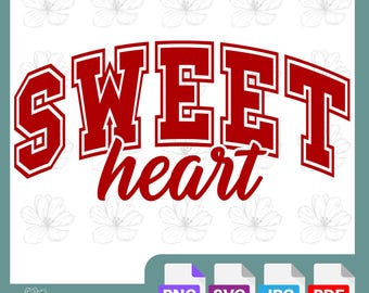 Sweetheart | Romantic Valentine’s Day SVG Design | Cute Digital Cut File | DIY Love Crafts | Cricut & Silhouette | Heartfelt Holiday Decor