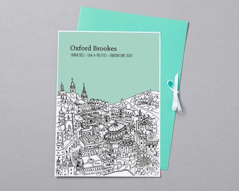 Personalised Oxford Graduation Gift Oxford University Etsy