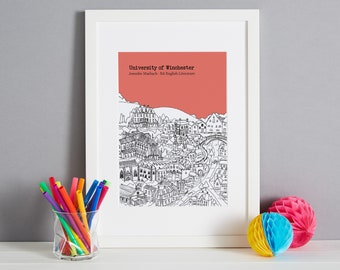 Personalised Winchester Graduation Gift | Winchester University Graduation Present | University of Winchester Graduation Gift | Winchester