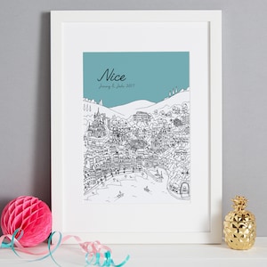 Personalised Nice Print | Unique Wedding Gift | Nice Illustration | Nice Poster | Valentines Day Present | Nice Engagement Gift | Paper Gift
