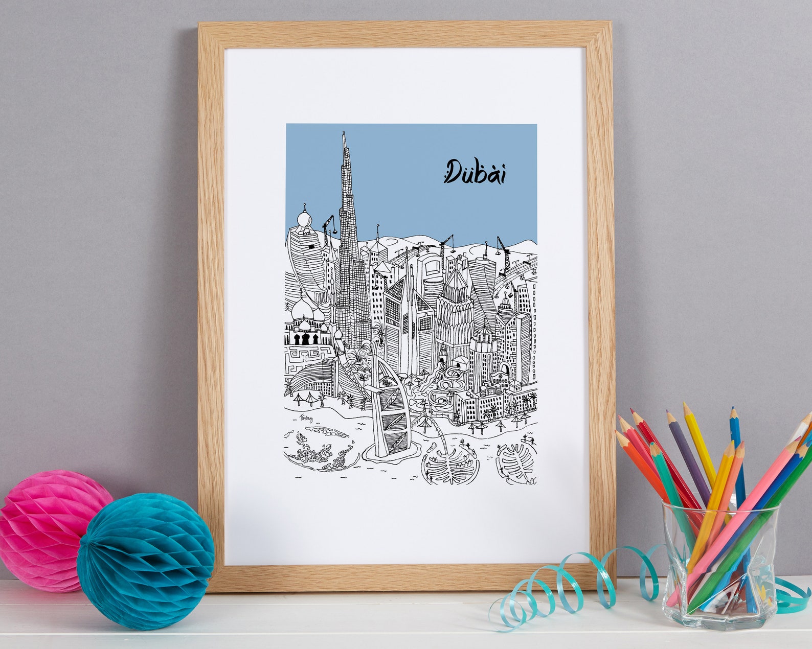 Personalised Dubai Print Wedding Gift Engagement Gift Etsy