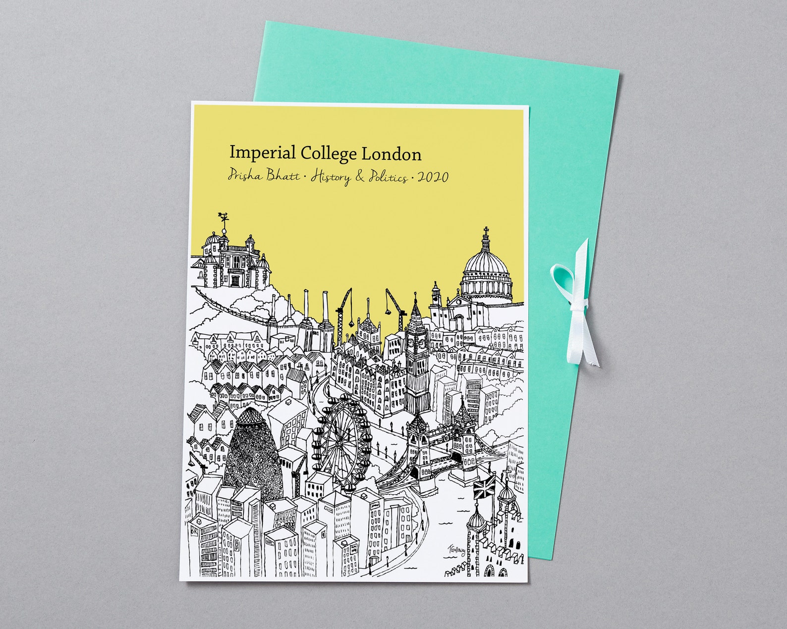 Personalised London Graduation Gift Print London Uni - Etsy
