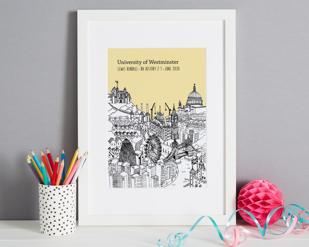 Personalised London Graduation Gift Print | London Uni Graduation ...