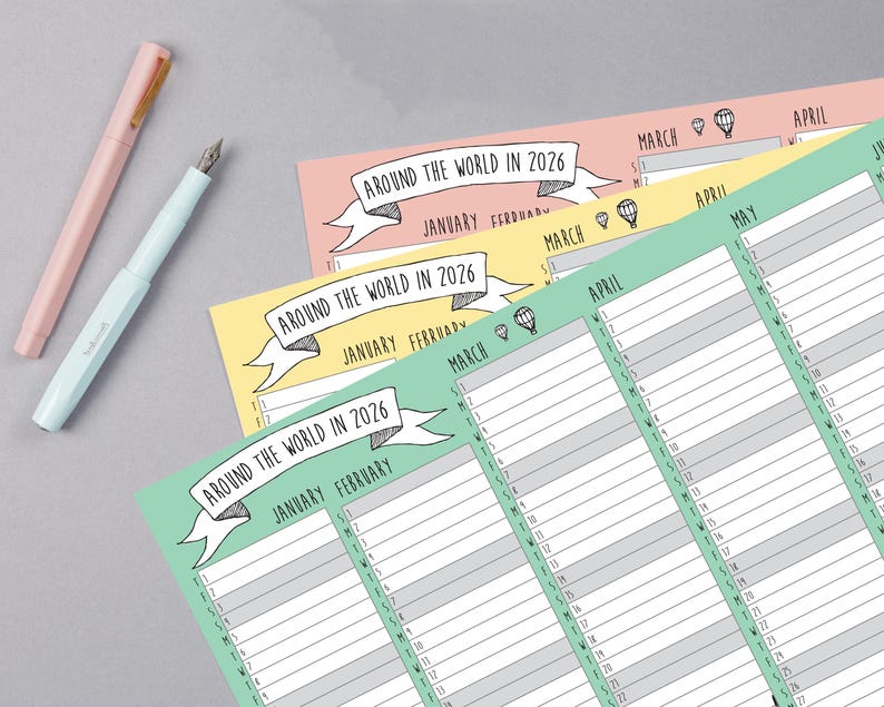 2026 Whole Year Wall Planner | 2026 Wall Chart | 2026 Calendar | Unique Christmas Gift | Year Planner | 2026 Year Planner | 2026 Schedule image 2