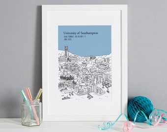 Personalised Southampton Graduation Gift | Southampton University Graduation Present | University of Southampton Graduation Gift