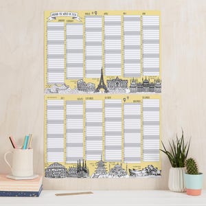 2026 Whole Year Wall Planner | 2026 Wall Chart | 2026 Calendar | Unique Christmas Gift | Year Planner | 2026 Year Planner | 2026 Schedule image 1