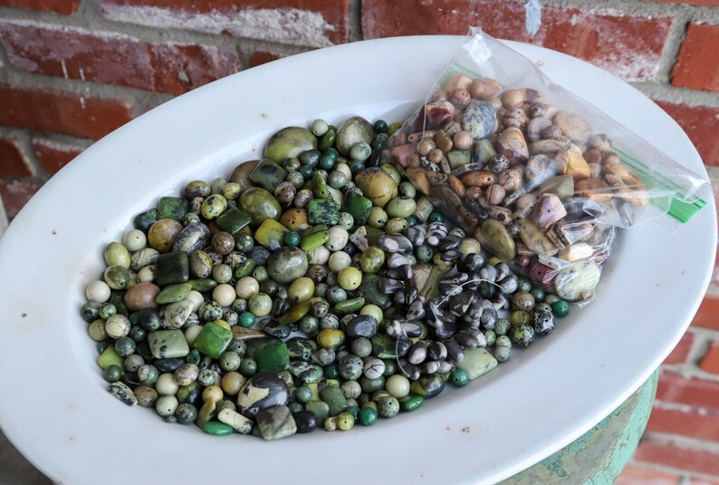 3 lbs 3 lb Mix of Jasper Semi-Precious Stone Beads Assortment