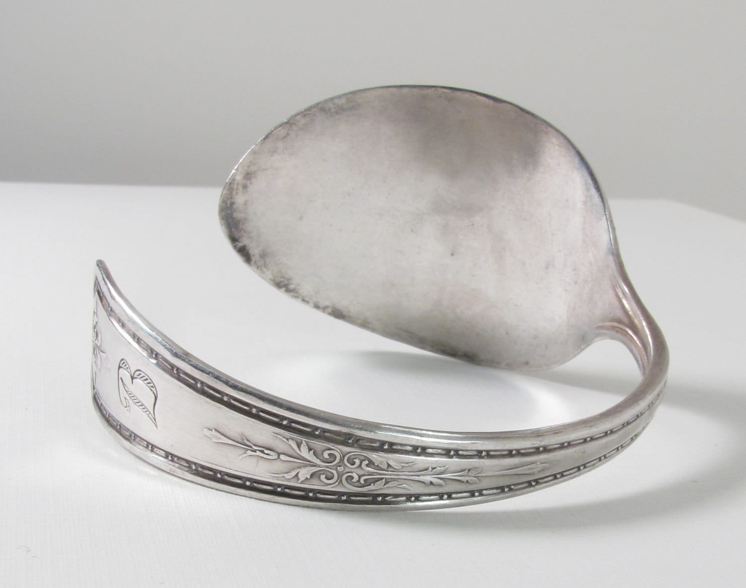 Handmade Spoon Bracelet Cuff B Monogrammed Etsy