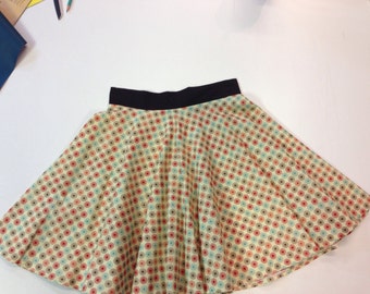 Skater Skirt in Retro Sunburst ( LAST ONE!) Small