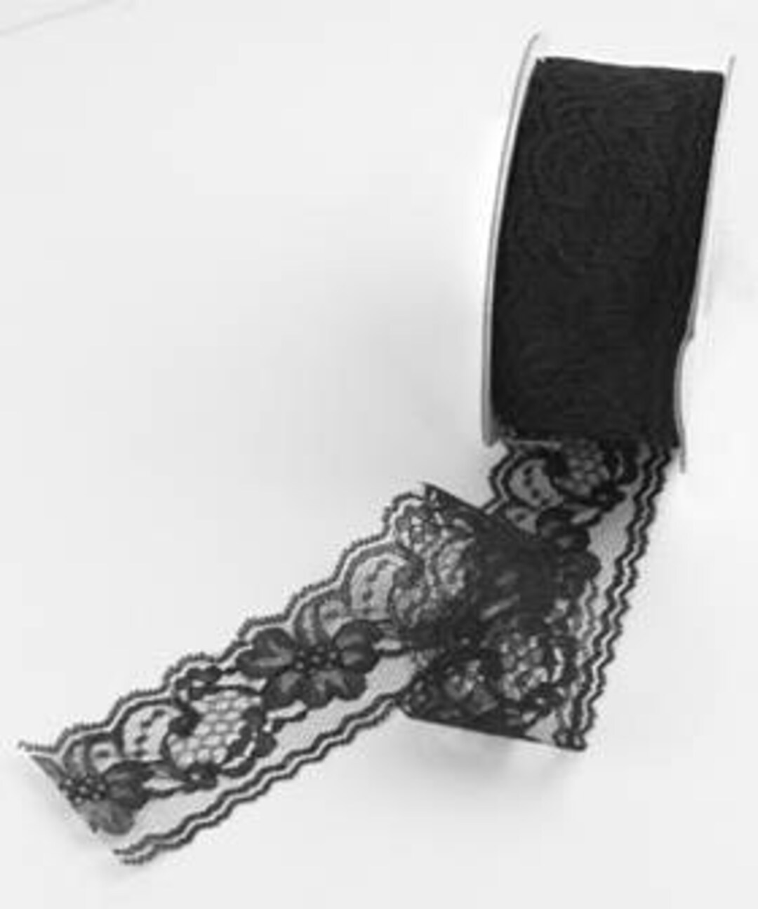 2 Inch Black Flat Lace by the Yard Etsy