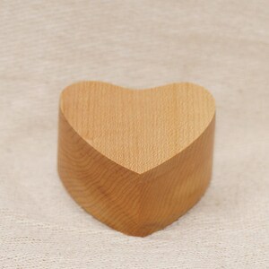 Ring Box Heart Box Trinket Box In Maple image 1