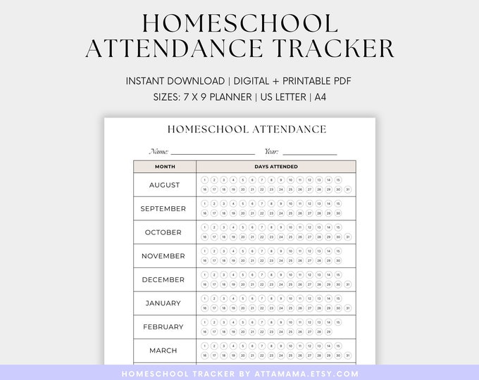 Printable Homeschool Planner Bundle, Minimalist Homeschool Binder ...