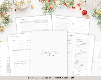 Christmas Planner Printable: Holiday Budget, Checklist, Traditions (PDF Download)