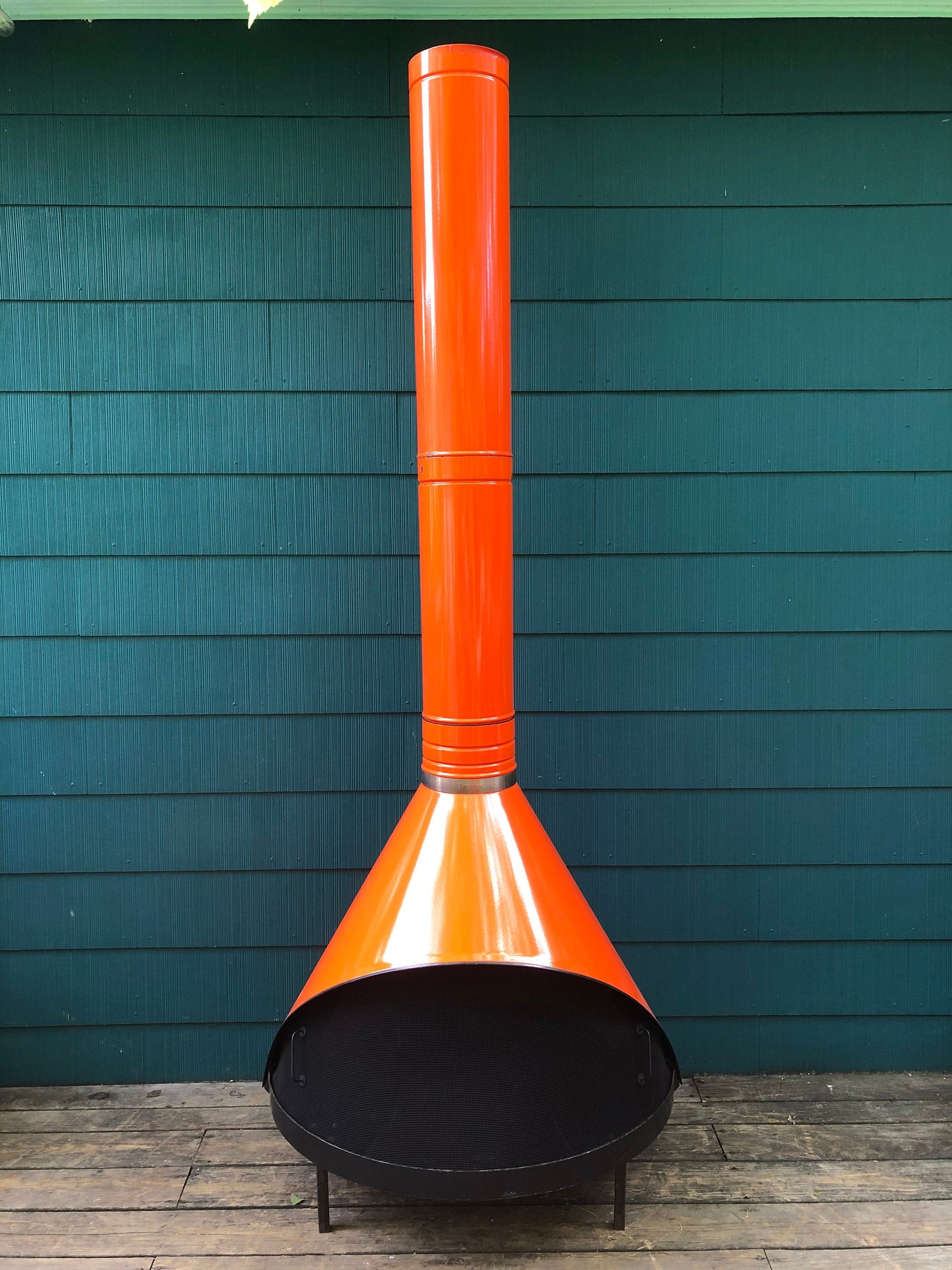 Vintage PREWAY Mid Century Modern Freestanding Cone Fireplace Etsy