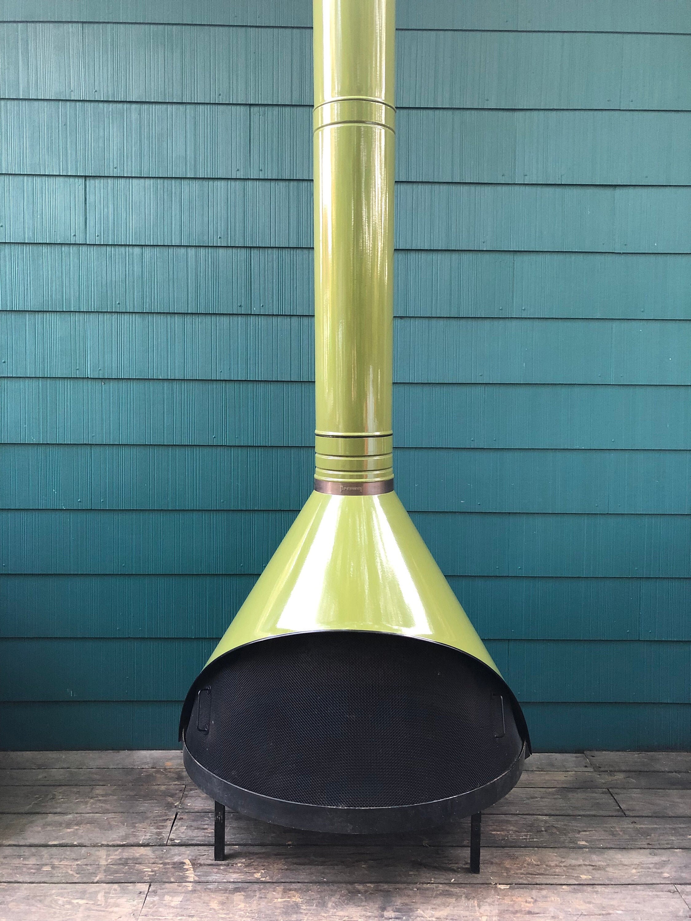 Sold Vintage Preway Mid Century Modern Cone Fireplace Etsy