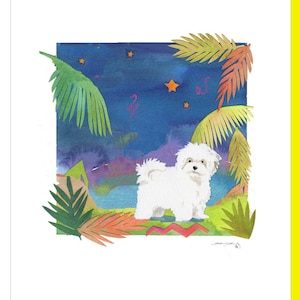 Maltipoo Midnight Note Cards