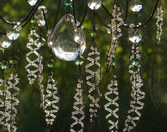 Laced Leaves - A Sunshower Chandelier