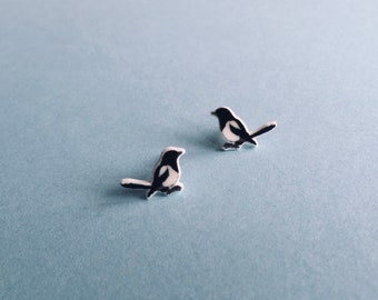 Little magpie earrings