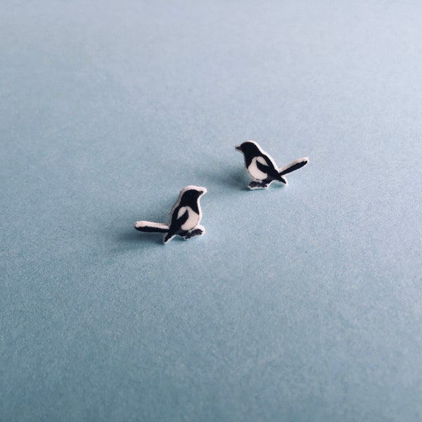 Little magpie earrings