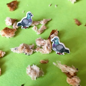 Little pigeon earrings