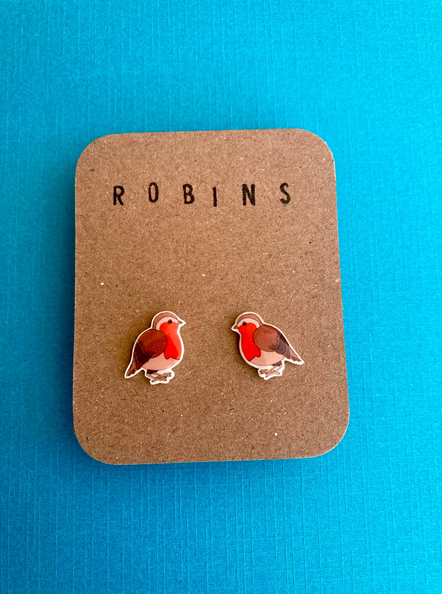 thumbnail: Roodborstjes Oorbellen - Schattige Vogel Oorstekers Sieraden