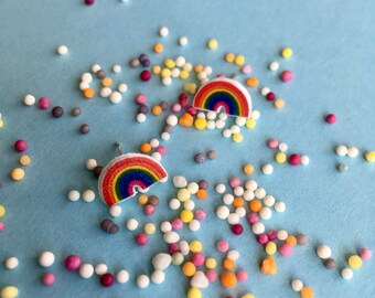 Rainbow earrings