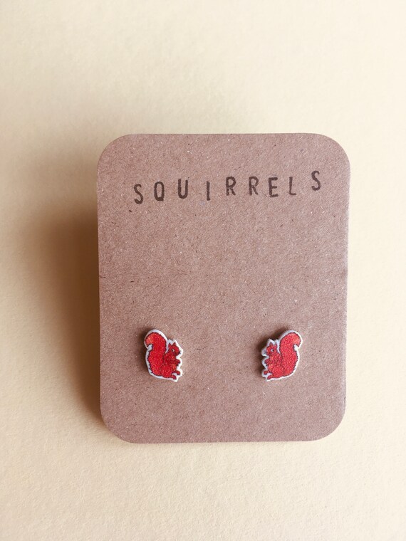 squirrel earrings