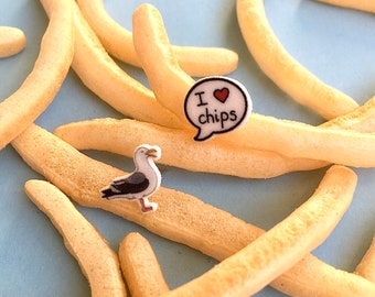 Little seagull earrings