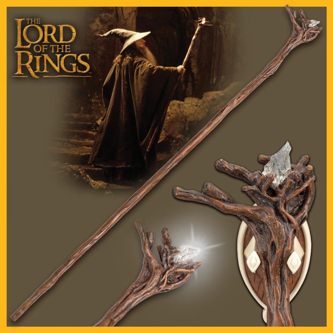 Moria Staff of Gandalf Hobbit Movie Replica Gandalf the Grey
