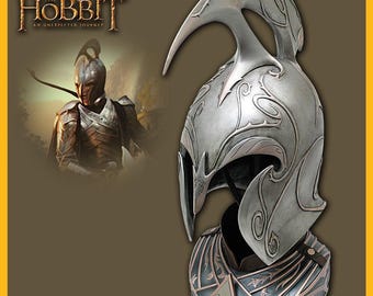Rivendell Elf Helm with Stand Replica: Lord of the Rings Licensed Elven Helmet Display