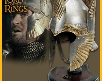 Helm of King Isildur with Stand Replica: Lord of the Rings Gondor Helmet Display