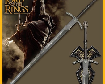 Witch King Sword Replica: Lord of the Rings Licensed Collectible with Display Plaque