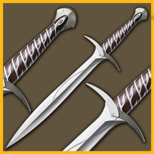 Bilbo Baggins Sting Sword Replica: The Hobbit Licensed Collectible with Display image 2
