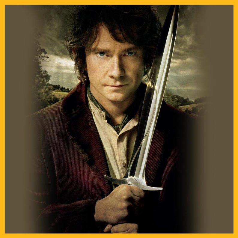 Bilbo Baggins Sting Sword Replica: The Hobbit Licensed Collectible with Display image 4