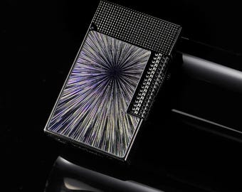 Starry Brass Lighter Ping Sound Heavy Duty Extra Fuel Capacity Pocket EDC Gift